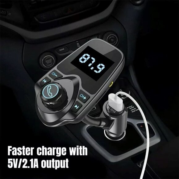 VicTsing T10 Wireless Bluetooth Adapter FM Transmitter for Car - Preowned - Nice - Picture 7 of 10